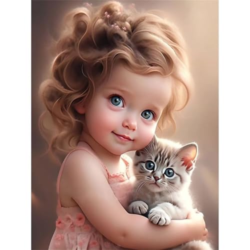 Puzzles 500 Teile, Süßes Katzenmädchen Puzzle für Erwachsene,52x38cm Puzzle Lernspiel Herausforderung Spielzeug 500 Teile Puzzles für Erwachsene Kinder von Yoonqun
