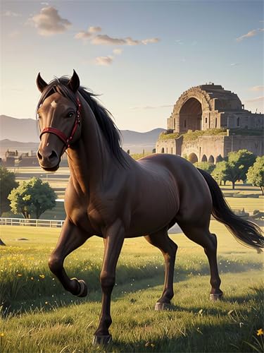 Puzzles 500 Teile, Tier Pferd Puzzle für Erwachsene,52x38cm Puzzle Lernspiel Herausforderung Spielzeug 500 Teile Puzzles für Erwachsene Kinder von Yoonqun