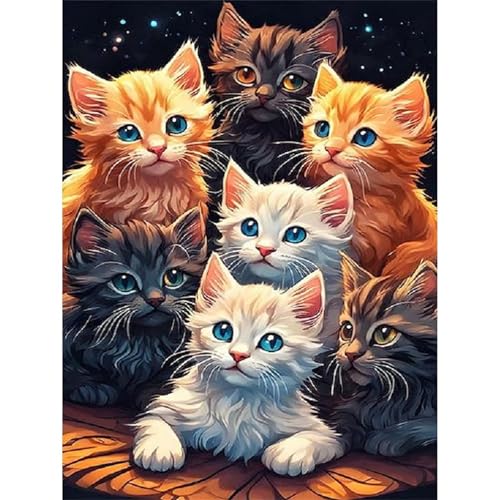 Puzzles 500 Teile, Tierkatzen Puzzle für Erwachsene,52x38cm Puzzle Lernspiel Herausforderung Spielzeug 500 Teile Puzzles für Erwachsene Kinder von Yoonqun