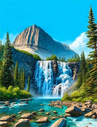 Puzzles 500 Teile, Wasserfalllandschaft Puzzle für Erwachsene,52x38cm Puzzle Lernspiel Herausforderung Spielzeug 500 Teile Puzzles für Erwachsene Kinder von Yoonqun