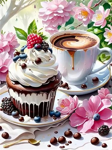 Puzzles 520 Teile, Puzzle Für Erwachsene,52x38 cm Puzzle Lernspiel Herausforderung Spielzeug 520 Schokoladenkuchenkaffee Puzzles für Erwachsene von Yoonqun