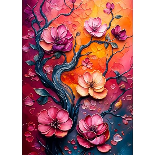 Puzzles 60 Teile, Puzzle Für Erwachsene,40x28 cm Puzzle Lernspiel Herausforderung Spielzeug 60 Blumenbaum Puzzles für Erwachsene von Yoonqun