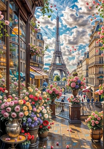 Puzzles 60 Teile, Puzzle Für Erwachsene,40x28 cm Puzzle Lernspiel Herausforderung Spielzeug 60 Paris Corner Flowers Puzzles für Erwachsene Puzzles 60 Teile, Puzzle Für Erwachsene,40x28 cm Puzzle Lernspiel Herausforderung Spielzeug 60 Paris Corner Flowers Puzzles für Erwachsene von Yoonqun