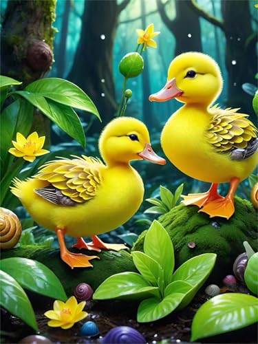 Puzzles 60 Teile, Puzzle Für Erwachsene,40x28 cm Puzzle Lernspiel Herausforderung Spielzeug 60 Tierische Enten Puzzles für Erwachsene von Yoonqun