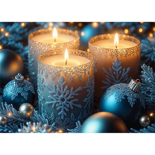 Puzzles 60 Teile, Puzzle Für Erwachsene,40x28 cm Puzzle Lernspiel Herausforderung Spielzeug 60 Weihnachtskerzen Puzzles für Erwachsene von Yoonqun