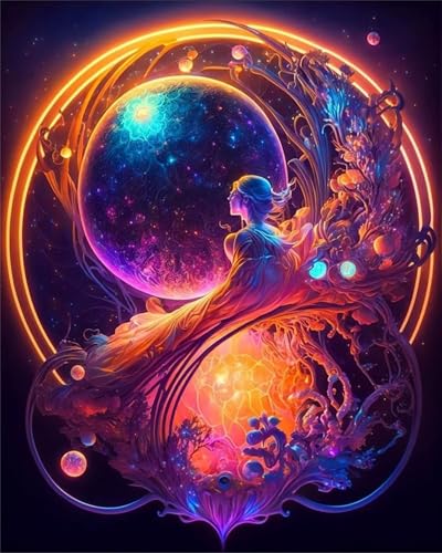 Puzzles 60 Teile, Puzzle Für Erwachsene,40x28 cm Puzzle Lernspiel Herausforderung Spielzeug 60 Weltraummädchen Puzzles für Erwachsene von Yoonqun