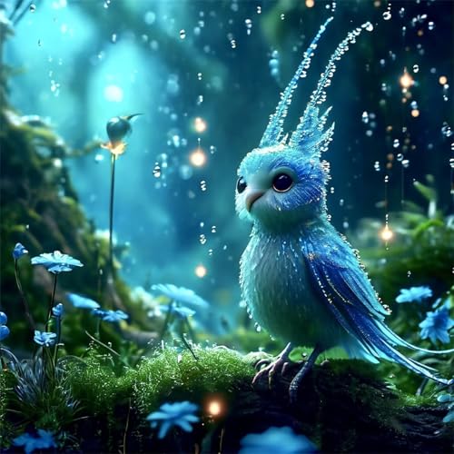 Puzzles 70 Teile, Puzzle Für Erwachsene, 16x16 cm Puzzle Lernspiel Herausforderung Spielzeug 70 Teile Blaue Vögel Blumen Puzzles für Erwachsene von Yoonqun