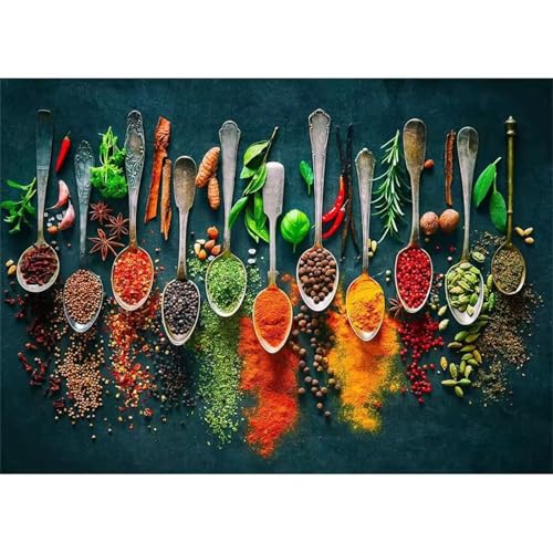 Puzzles 700 Teile, Gewürzlöffel Puzzle für Erwachsene,55x42cm Puzzle Lernspiel Herausforderung Spielzeug 700 Teile Puzzles für Erwachsene Kinder von Yoonqun