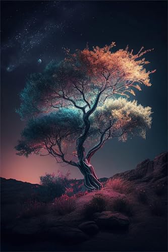 Puzzles 700 Teile, Landschaftsbaum Puzzle für Erwachsene,55x42cm Puzzle Lernspiel Herausforderung Spielzeug 700 Teile Puzzles für Erwachsene Kinder von Yoonqun