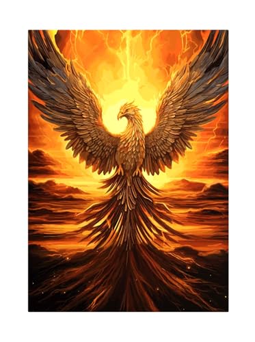 Puzzles 700 Teile, Puzzle Für Erwachsene,52x38 cm Puzzle Lernspiel Herausforderung Spielzeug 700 Flammender Phönix Puzzles für Erwachsene von Yoonqun