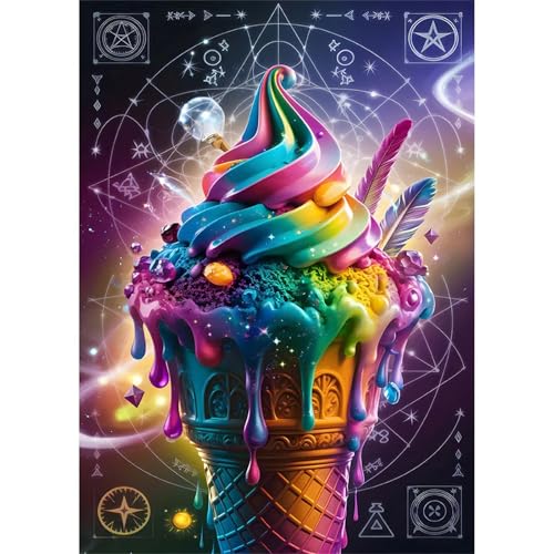 Puzzles 700 Teile, Puzzle Für Erwachsene,52x38 cm Puzzle Lernspiel Herausforderung Spielzeug 700 Regenbogeneis Puzzles für Erwachsene von Yoonqun