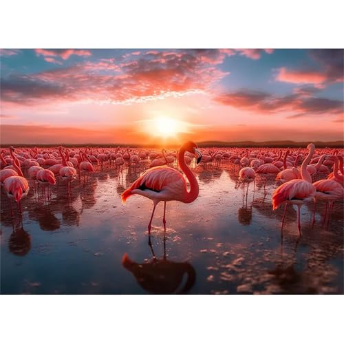 Puzzles 700 Teile, Puzzle Für Erwachsene,52x38 cm Puzzle Lernspiel Herausforderung Spielzeug 700 Sonnenuntergang Flamingos Lake Puzzles für Erwachsene Puzzles 700 Teile, Puzzle Für Erwachsene,52x38 cm Puzzle Lernspiel Herausforderung Spielzeug 700 Sonnenuntergang Flamingos Lake Puzzles für Erwachsene von Yoonqun