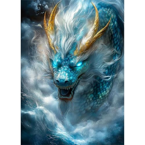 Puzzles 700 Teile, Puzzle Für Erwachsene,52x38 cm Puzzle Lernspiel Herausforderung Spielzeug 700 Tierdrache Puzzles für Erwachsene von Yoonqun
