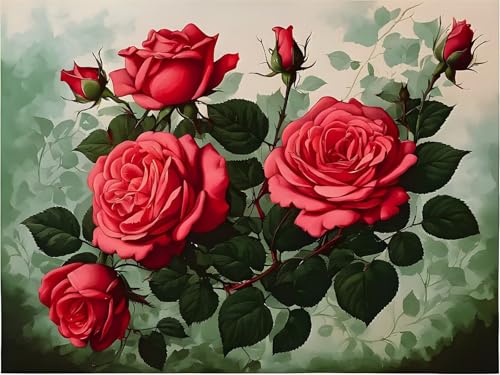 Puzzles 700 Teile, Rose Puzzle für Erwachsene,55x42cm Puzzle Lernspiel Herausforderung Spielzeug 700 Teile Puzzles für Erwachsene Kinder von Yoonqun