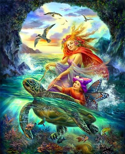 Puzzles 700 Teile, Schildkrötenfee Puzzle für Erwachsene,52x38cm Puzzle Lernspiel Herausforderung Spielzeug 700 Teile Puzzles für Erwachsene Kinder von Yoonqun