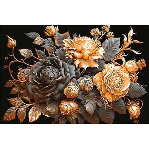 Puzzles 700 Teile, Schwarzgoldrose Puzzle für Erwachsene,52x38cm Puzzle Lernspiel Herausforderung Spielzeug 700 Teile Puzzles für Erwachsene Kinder Puzzles 700 Teile, Schwarzgoldrose Puzzle für Erwachsene,52x38cm Puzzle Lernspiel Herausforderung Spielzeug 700 Teile Puzzles für Erwachsene Kinder von Yoonqun