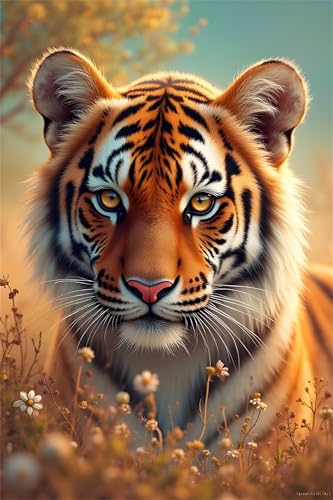 Puzzles 700 Teile, Tigertier Puzzle für Erwachsene,55x42cm Puzzle Lernspiel Herausforderung Spielzeug 700 Teile Puzzles für Erwachsene Kinder von Yoonqun