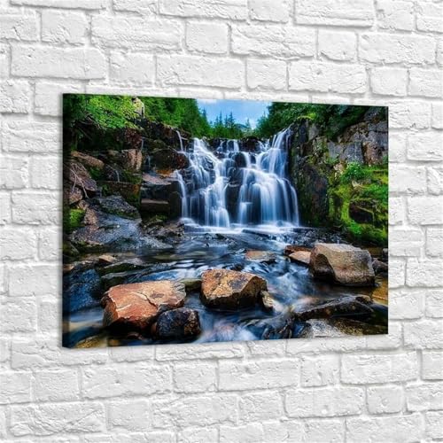 Puzzles 700 Teile, Wasserfalllandschaft Puzzle für Erwachsene,55x42cm Puzzle Lernspiel Herausforderung Spielzeug 700 Teile Puzzles für Erwachsene Kinder von Yoonqun