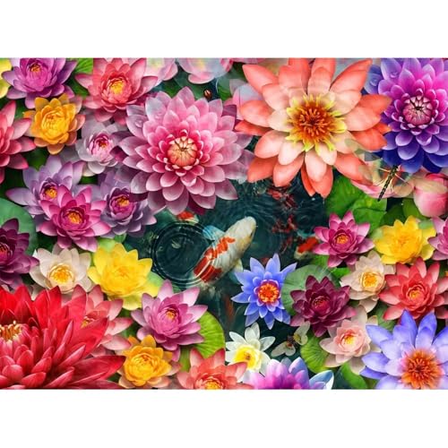 Puzzles 90 Teile, Puzzle Für Erwachsene,25x20 cm Puzzle Lernspiel Herausforderung Spielzeug 90 Bunter Lotus-Koi Puzzles für Erwachsene Puzzles 90 Teile, Puzzle Für Erwachsene,25x20 cm Puzzle Lernspiel Herausforderung Spielzeug 90 Bunter Lotus-Koi Puzzles für Erwachsene von Yoonqun