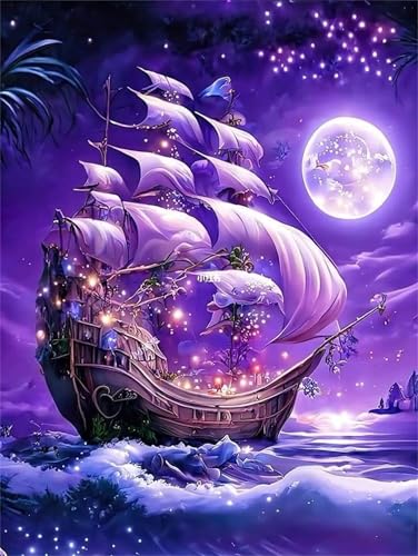 Puzzles 90 Teile, Puzzle Für Erwachsene,25x20 cm Puzzle Lernspiel Herausforderung Spielzeug 90 Lila Segelboot Mond Puzzles für Erwachsene Puzzles 90 Teile, Puzzle Für Erwachsene,25x20 cm Puzzle Lernspiel Herausforderung Spielzeug 90 Lila Segelboot Mond Puzzles für Erwachsene von Yoonqun