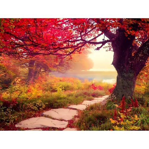 Puzzles 90 Teile, Puzzle Für Erwachsene,25x20 cm Puzzle Lernspiel Herausforderung Spielzeug 90 Panoramastraße Baum Puzzles für Erwachsene von Yoonqun