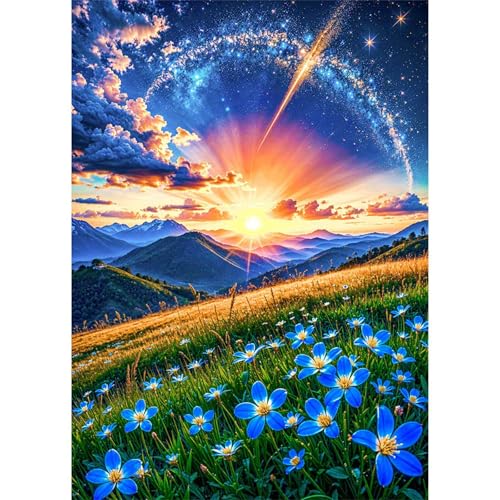 Puzzles 90 Teile, Puzzle Für Erwachsene,25x20 cm Puzzle Lernspiel Herausforderung Spielzeug 90 Sonnenaufgang Berge Wildblumen Puzzles für Erwachsene Puzzles 90 Teile, Puzzle Für Erwachsene,25x20 cm Puzzle Lernspiel Herausforderung Spielzeug 90 Sonnenaufgang Berge Wildblumen Puzzles für Erwachsene von Yoonqun