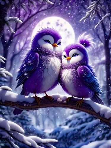 Puzzles 90 Teile, Puzzle Für Erwachsene,25x20 cm Puzzle Lernspiel Herausforderung Spielzeug 90 Winterwaldvögel Puzzles für Erwachsene von Yoonqun