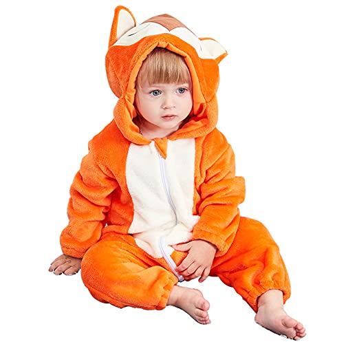 Kostüme für Kinder Cchlafanzug für Kleinkinder Baby Overall Unisex Baby Tier Kostüme Onesie Pyjamas Baby Dress Up Strampler von Yootiko