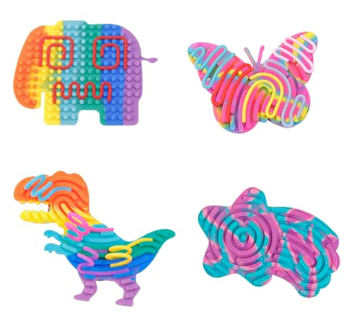 Yootiko 4PCS Sensorik Spielzeug Activity Board, Silikon Sensorisches Spielzeug Aktivitätsbrett Sensorisches mit 44 Zubehör Schnüren Kinder Autismus Spielzeug ADHD Toys zur Beruhigung Angstzuständen Yootiko 4PCS Sensorik Spielzeug Activity Board, Silikon Sensorisches Spielzeug Aktivitätsbrett Sensorisches mit 44 Zubehör Schnüren Kinder Autismus Spielzeug ADHD Toys zur Beruhigung Angstzuständen von Yootiko