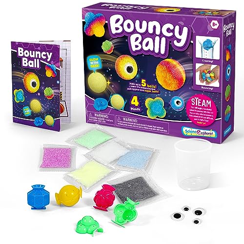 Yooyan Flummi Selber Machen Set, für Kinder ab 8 Jahren, Gummiball Selber Machen, Science Experimentierset für Geschenkidee & Gastgeschenk von Yooyan