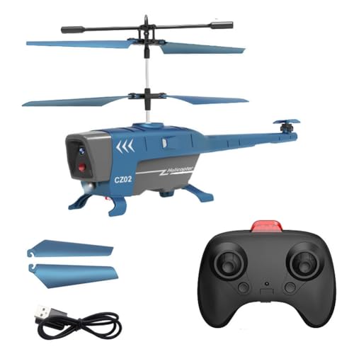 Yopeissn Rc-Hubschrauber, 3,5-Kanal-Fernbedienung, 2,4 G, Schwebendes Hindernisvermeidungsflugzeug, Fliegendes Spielzeug für Kinder, Einfach zu Bedienen – Blau Yopeissn Rc-Hubschrauber, 3,5-Kanal-Fernbedienung, 2,4 G, Schwebendes Hindernisvermeidungsflugzeug, Fliegendes Spielzeug für Kinder, Einfach zu Bedienen – Blau von Yopeissn