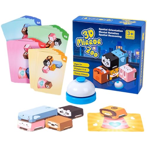 Yorajuy Tierpuzzle für Kinder,Montessori-Tierpuzzle, Muster-Matching-Spiel, Kindertagspuzzle für Kinder ab 3 Jahren, Lernspielzeug, Papiertierpuzzle, lustiges Puzzlespielzeug von Yorajuy