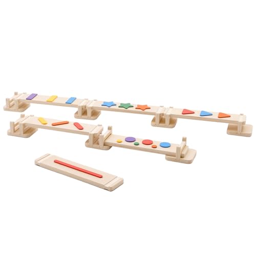 Balancierbalken Kinder Holz, Schwebebalken Kleinkinder, Montessori Balance Beam for Toddlers, 6 Bunte Frei Montierbarer Balancierbalken, Balance und Sinnestraining Balancierbalken Kinder Holz, Schwebebalken Kleinkinder, Montessori Balance Beam for Toddlers, 6 Bunte Frei Montierbarer Balancierbalken, Balance und Sinnestraining von Yosamy