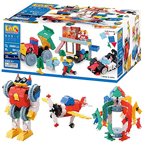 LaQ Basic 2800 | 2860 Teile | 30 Modelle | ab 5 Jahren | Kreativer, pädagogischer Konstruktionsspielzeugblock | Made in Japan LaQ Basic 2800 | 2860 Teile | 30 Modelle | ab 5 Jahren | Kreativer, pädagogischer Konstruktionsspielzeugblock | Made in Japan von Yoshiritsu