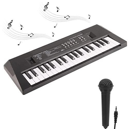 Elektrisches Keyboard-Klavier für Kinder, 37 Tasten, Musik-Keyboards, Mini-Keyboard-Klavier für Kinder mit Mikrofon-Aufnahmefunktion von Yosoo Health Gear