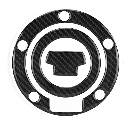 Motorrad Gel Gas Kraftstofftank Tankpad Aufkleber 3D Aufkleber Tankdeckel Aufkleber Tankdeckel Aufkleber für Kraftstoffdeckel Schutz aus Kohlefaser von Yosoo Health Gear