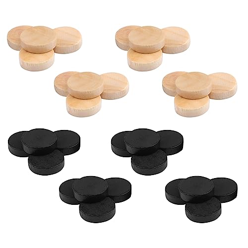 32 Stück Backgammon-Steine ​​Schachspiel, Backgammon Würfel Klein, Stapelbare Holz-Dame-Teile Ersatz-Spielchips für -Brettspiel-Zubehör, 1,9 cm/0,7 Zoll Durchmesser von Yosoo Health Gear