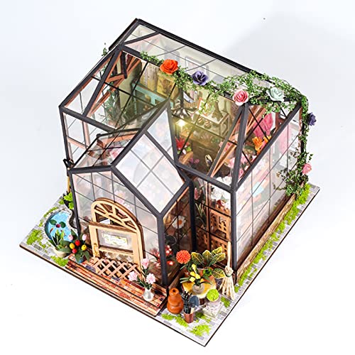 Yosoo Health Gear DIY Miniatur House Kit, 1:24 Mini -Hausgebäude -Kit mit LED Light Craft Kits Dollhouse Puzzle Spielzeug für Erwachsene GIF T T. von Yosoo Health Gear