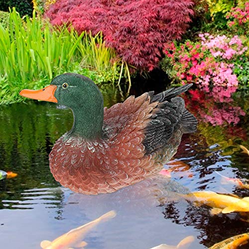 Yosoo Health Gear Entengarten Tierdekor Vivid Entenstatue für Gartengartendekoration wasserdichte Robuste Entenschmuck Im Freien mit Lebensechter Design von Yosoo Health Gear