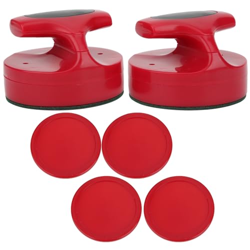 Yosoo Health Gear Hockey -Spieltisch -Slider -Pusher -Set, 94 -mm -Tischhockey -Pucks mit 4 Roten Pushern für Standardhockeytische von Yosoo Health Gear