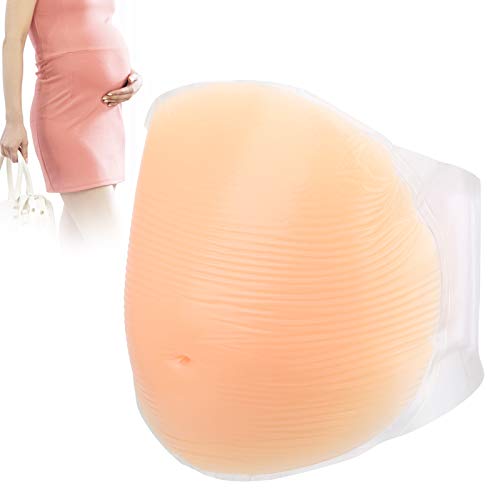 Yosoo Health Gear Künstlicher Schwangerschaftsbauch, Gefälschter Bauchbauch, Silikon, Schwangerer Bauch, Fotografie, Schauspieler, Performance-Requisite mit Trägern für Kostüme, Cosplay von Yosoo Health Gear