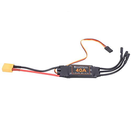 Yosoo Bürstenloser Elektrischer Regler für RC, Regler für RC Flugzeuge, 40 A Bürstenloser Regler, Geschwindigkeitsregler 5 V/3 A BEC Ausgang für RC Drohnenflugzeuge Zubehör Yosoo Bürstenloser Elektrischer Regler für RC, Regler für RC Flugzeuge, 40 A Bürstenloser Regler, Geschwindigkeitsregler 5 V/3 A BEC Ausgang für RC Drohnenflugzeuge Zubehör von Yosoo