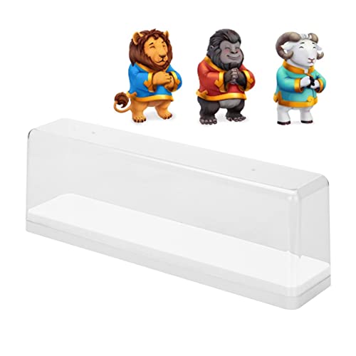 Yosoo Klare, Stapelbare Aktions -Figur -Display Hülle mit Extra Großer Kapazität, Einfache Installation, Halten Sie Ihren Raum Ordentlich, Langlebig Material für Desktop Organisation (White) von Yosoo