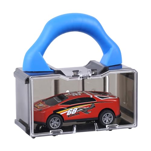 Yosuny Mini Car Toy Organizer für Hot Wheels Display Box - Portable für 1/64 Scale, Matchbox - Sammlungen (Spielzeugauto Nicht Enthalten) (1 Stück Transluzentes Grau) von Yosuny