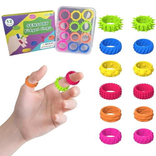 Yotlein 12 Stück Anti Stress Spielzeug, Dehnbare Armband, Dehnbare Schnur Zappelspielzeug Armbänder, Sensorik Autismus für Spielzeug, Geeignet für Kinder Jungen Mädchen Stressabbau & Angstlust von Yotlein