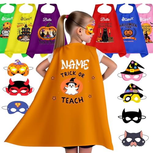 YouBaiVS Personalisierbarer Umhang, Vampir-Superhelden-Kostüm, Cosplay, für Halloween, Weihnachten, Partys, Herren und Damen, Orange von YouBaiVS