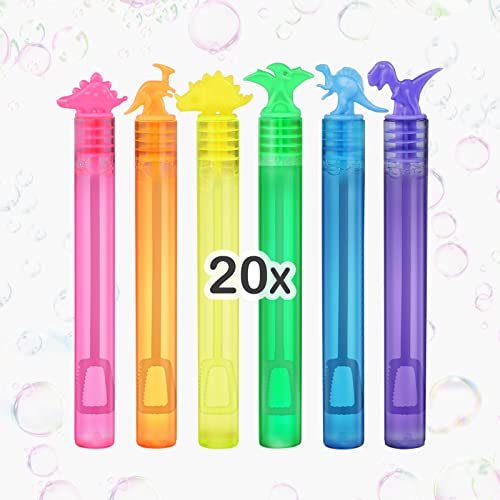 20 Stück Seifenblasen Dinosaurier Packung Bunte Bubbles für Kindergeburtstag Mitgebsel Standesamt Hochzeit Polterabend für Kinder 20 Stück Seifenblasen Dinosaurier Packung Bunte Bubbles für Kindergeburtstag Mitgebsel Standesamt Hochzeit Polterabend für Kinder von YouCute