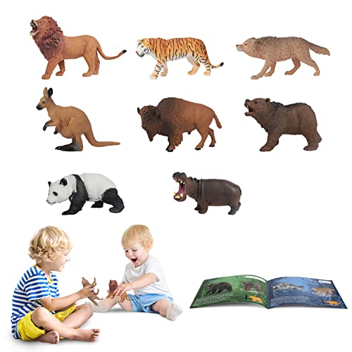 YouCute 8 Tiere Spielzeug für 3 Jahre alte Kinder Spielfigur Gastgeschenke Mitbringsel für 2 Jahre alte Jungen und Mädchen von YouCute