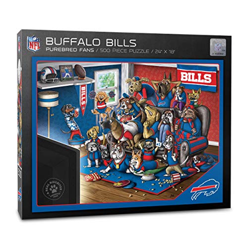 YouTheFan 2501949 Buffalo Bills Purebred Fans Puzzle A Real Nailbiter, Teile, Team-Farben, 500 Piece von YouTheFan
