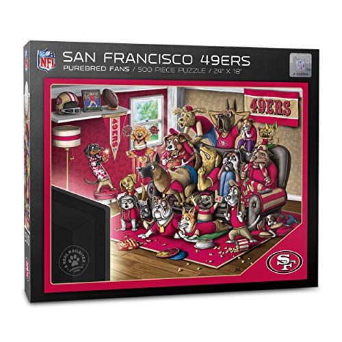 YouTheFan 2502182 San Francisco 49ers Purebred Fans Puzzle A Real Nailbiter, Teile, Team-Farben, 500 Piece von YouTheFan